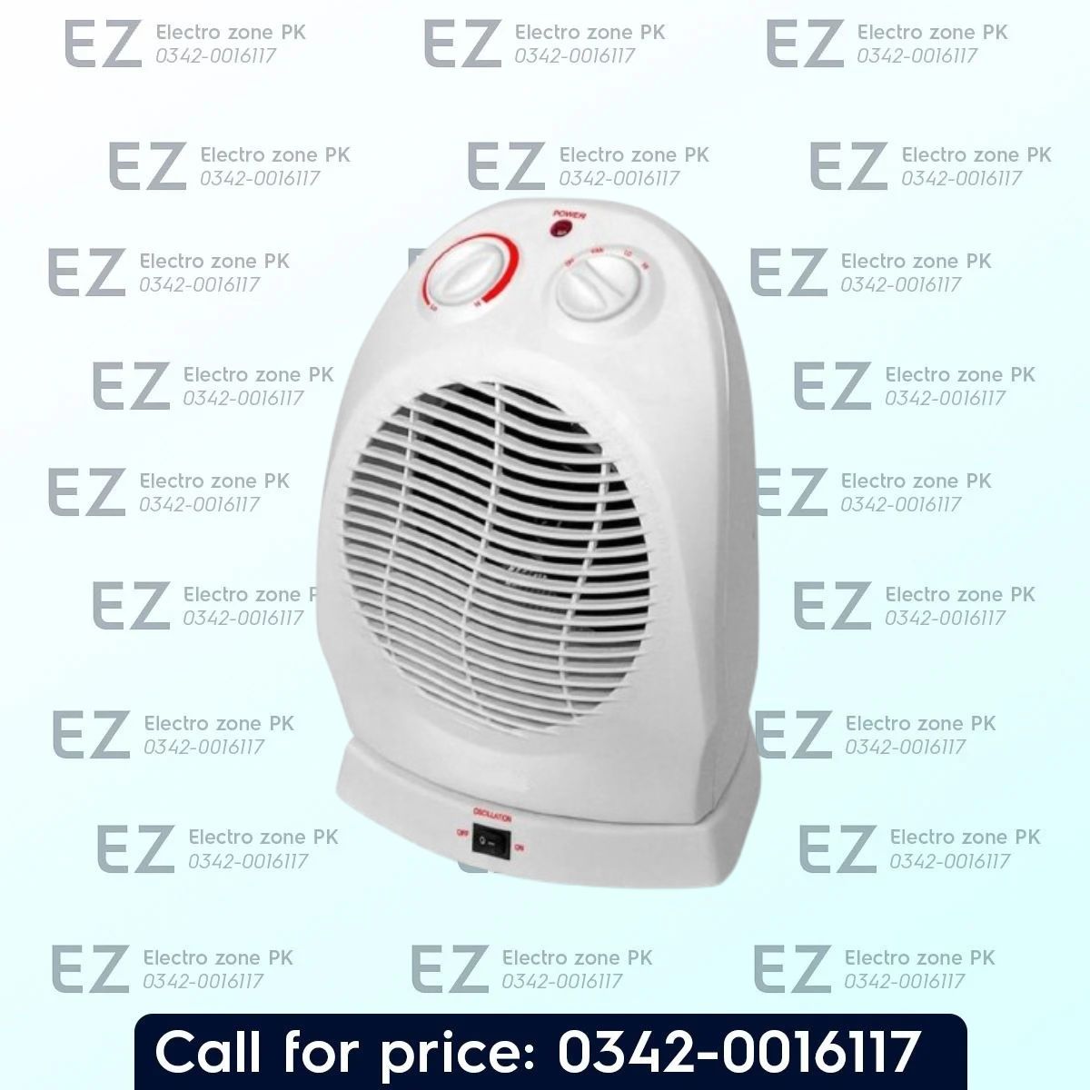 MAXX Electric Fan Heater MX 114 with 250W/500W heat settings and cool, warm, and hot air modes. Check the latest price at Electro Zone PK today.