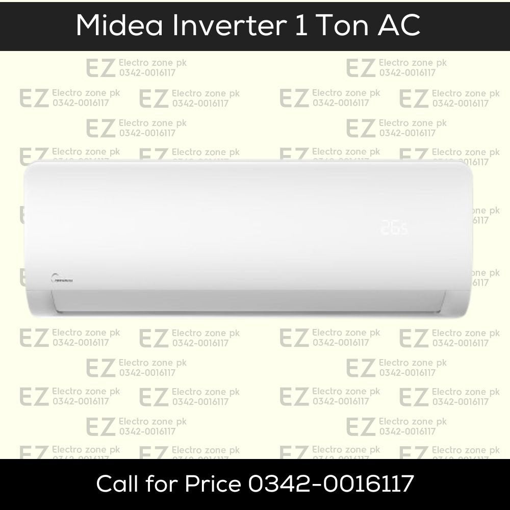 Midea 12HRFN Xtreme Series Inverter 1 Ton AC features inverter compressor, efficient cooling and optimized airflow at Electro Zone Pakistan with best price.