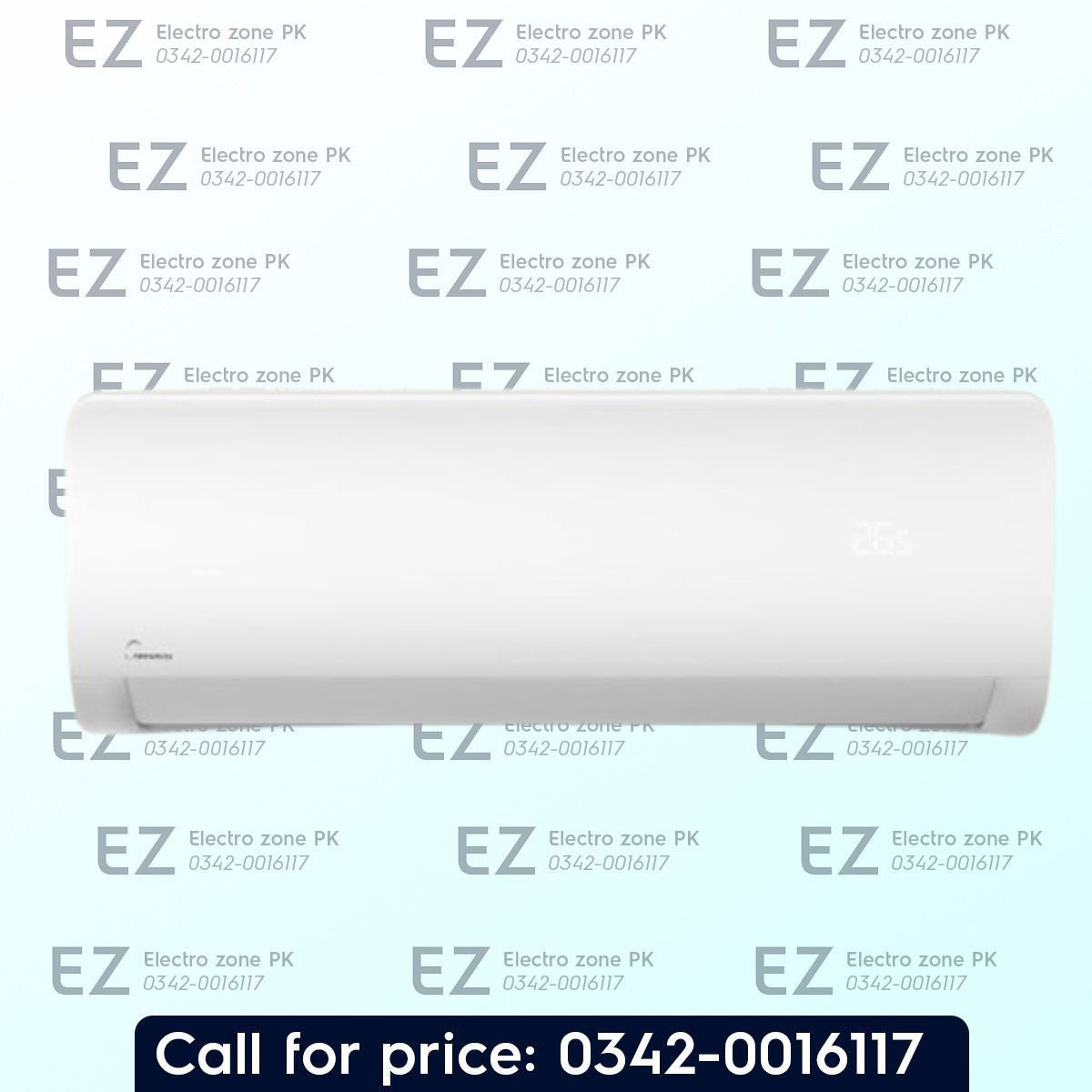 Midea MCD 24HRFN Super Slim Ceiling Cassette 2 Ton features inverter cooling, 4-way airflow and efficient compressor operation at Electro Zone Pakistan.