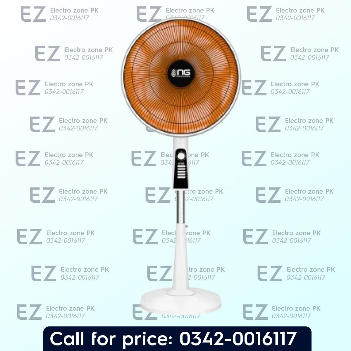 Nasgas NAS 1200 Electric Sun Heater with 1200W heating power, radiant heat technology, and efficient energy use. Check price in Pakistan at Electro Zone PK.