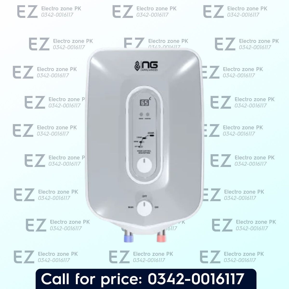 Nasgas SEM 200 Plus Fast Electric Water Geyser with 200L capacity 2000W heating power and digital temperature display for reliable hot water at Electro Zone Pk.