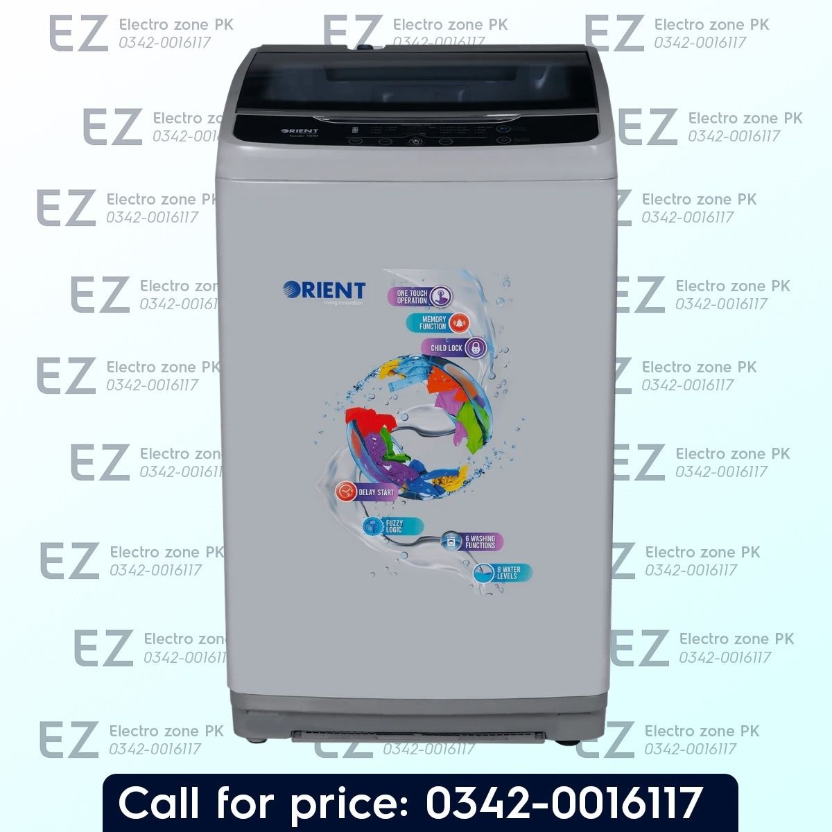 Orient 12 KG Twister 1350 Fully Automatic Top Load Washing Machine offers powerful cleaning, efficient washing, multiple wash programs, and convenient operation for everyday laundry.