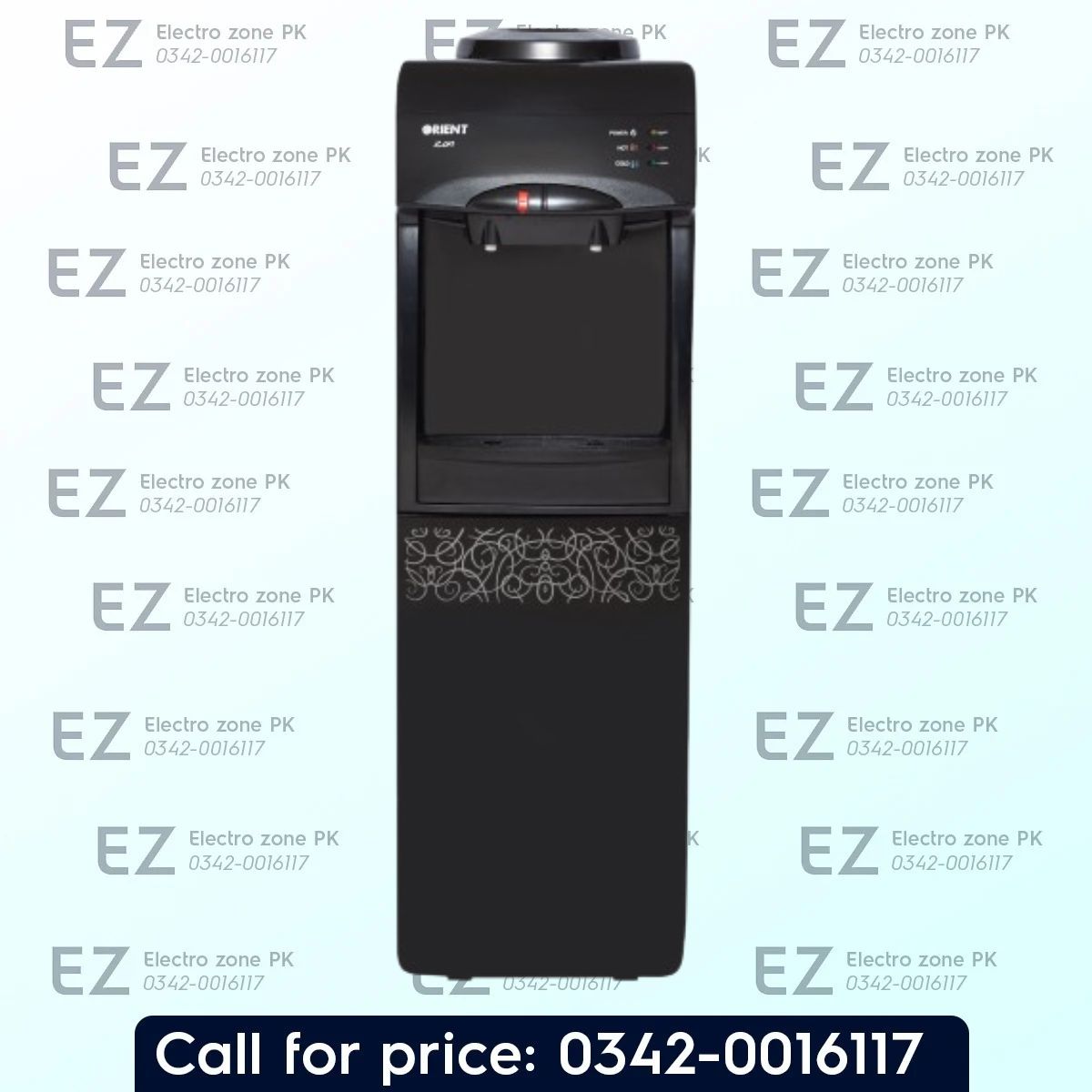 Orient Icon 2 Tap Black Water Dispenser features a dual-tap system, sleek black finish, and convenient water dispensing for everyday home and office use.