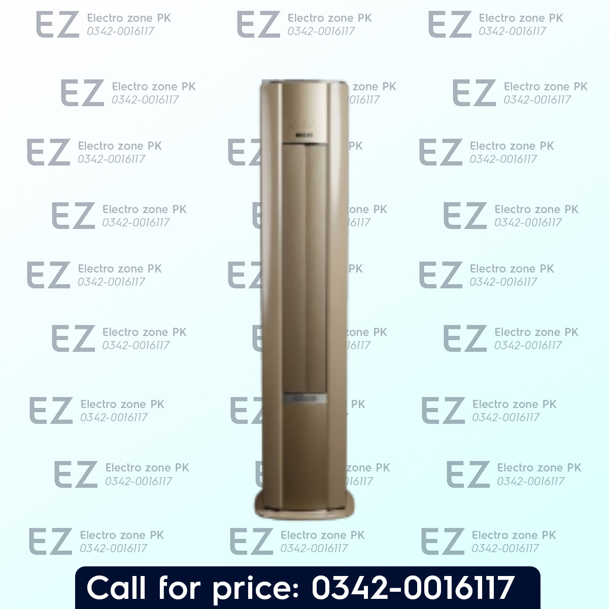 Orient Vibe 24G Round Gold T3 2 Ton Floor Standing Inverter AC in Pakistan. Features T3 compressor, heat & cool, turbo cooling, gold fin, and long air throw.