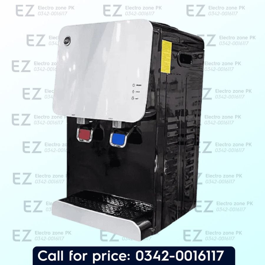 PEL 115 Water Despenser Table Top Classic features efficient water cooling, reliable dispensing and compact design for convenient hydration at Electro Zone Pakistan.
