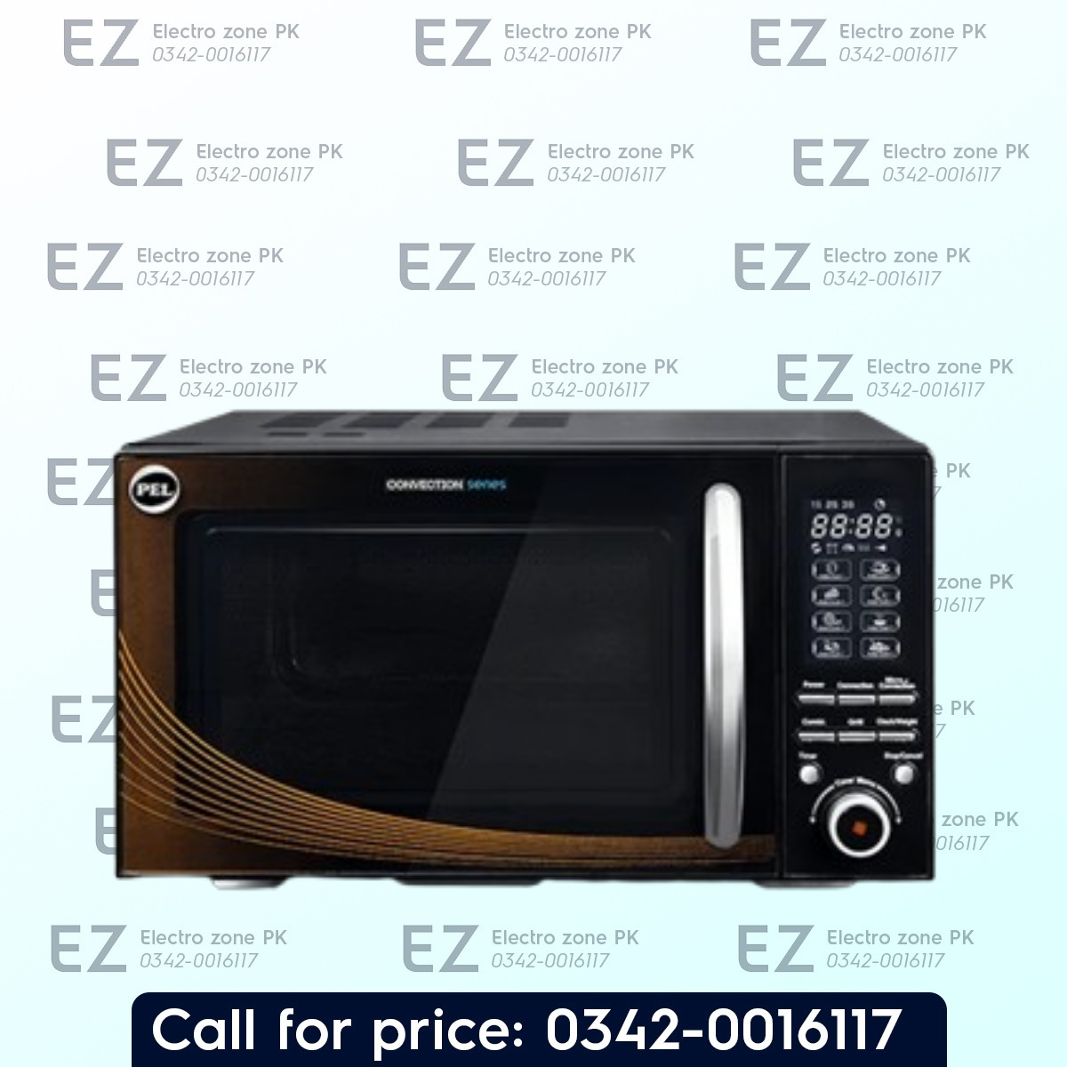PEL 25 Liter PMO 25 Convection Microwave Oven offers convection cooking, efficient heating, spacious capacity, and versatile meal preparation. Buy from Electrozone Pakistan.