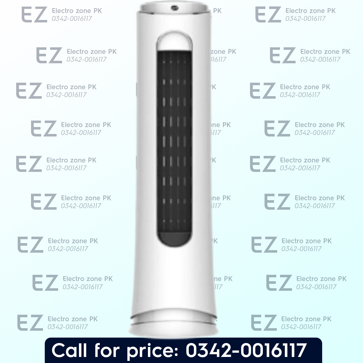 PEL 2 Ton Supreme Round Inverter Floor Standing AC in Pakistan. Heat & Cool, DC inverter compressor, Turbo Cooling, 4-way airflow, and energy-saving performance.