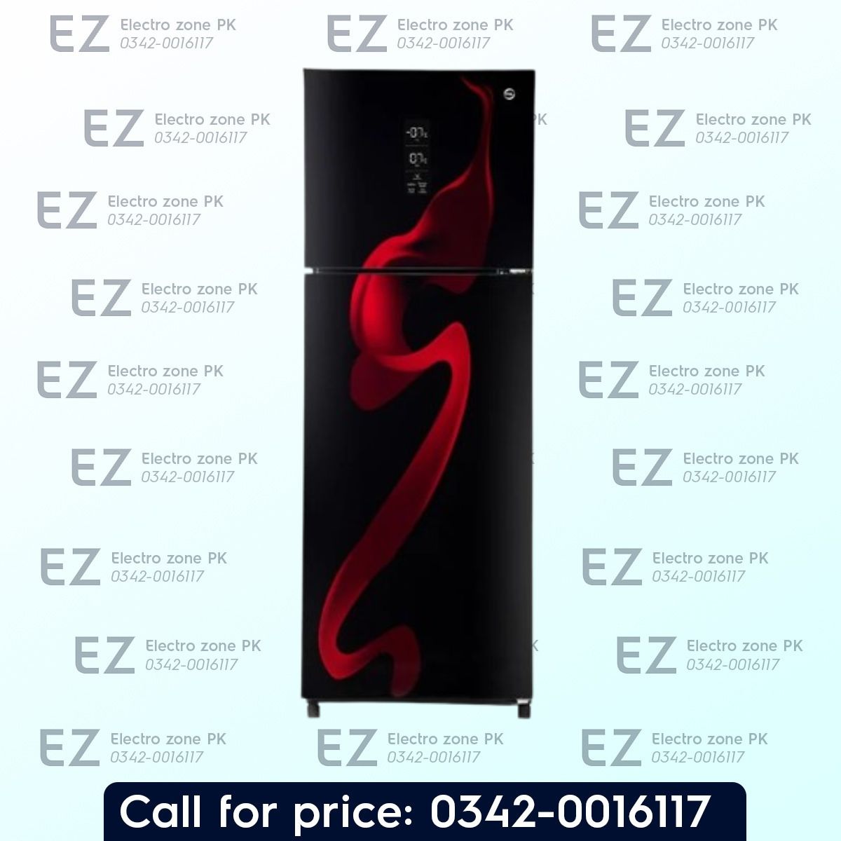 PEL 6370 Digitron Ultra Inverter Curved Glass Door Refrigerator with 310L capacity, digital temperature control, and energy-efficient cooling technology.
