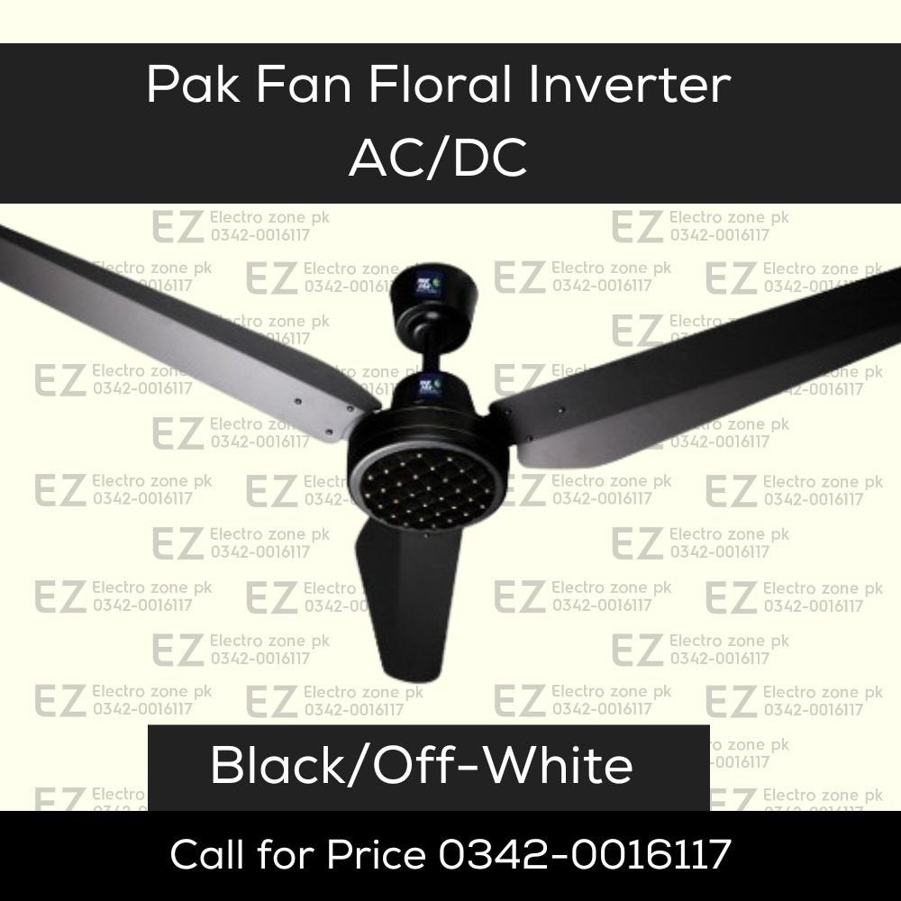 Floral Inverter AC/DC Ceiling Fan for Home Comfort.
