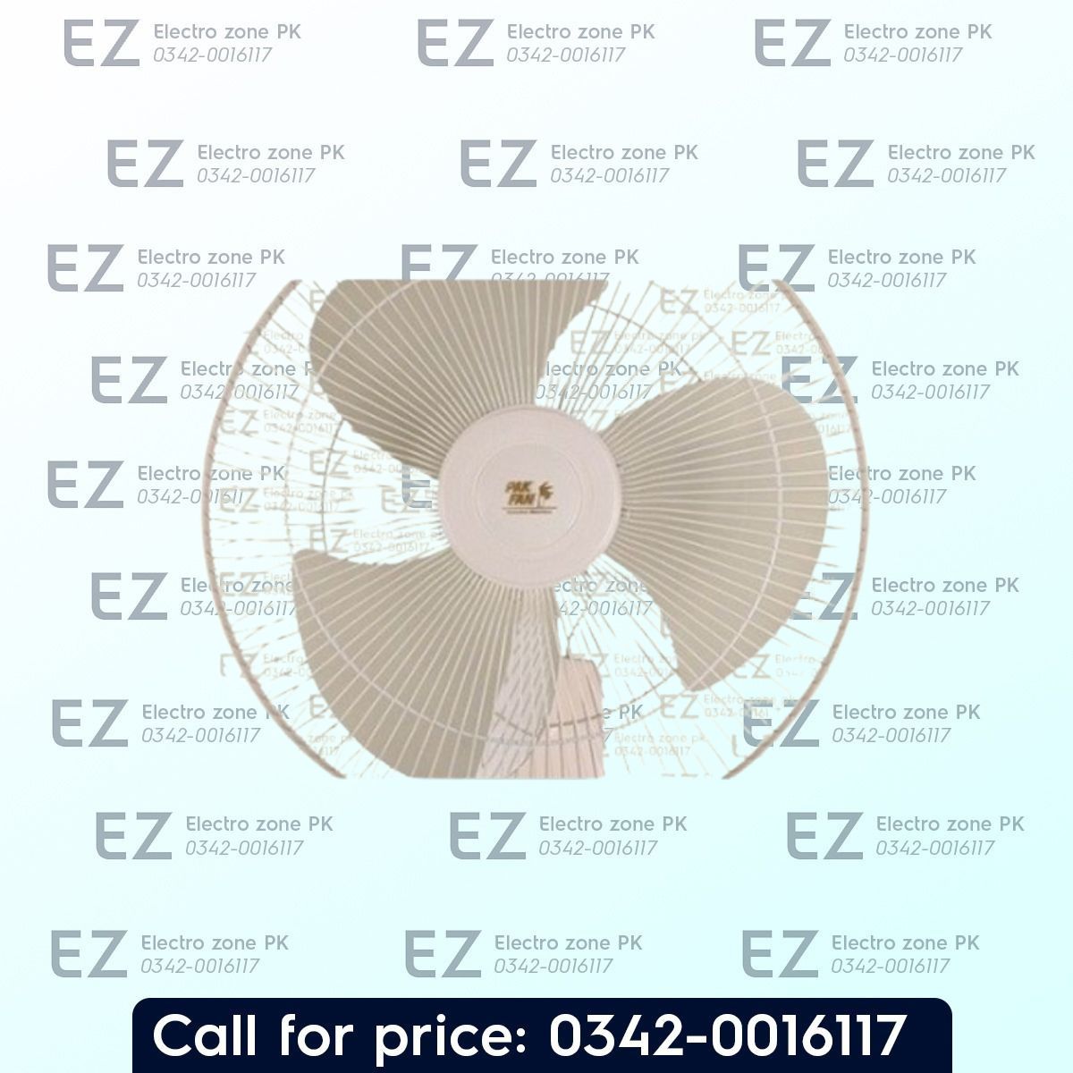 Pak Fan Wall Bracket Remote Control features remote speed control, durable motor and adjustable airflow for convenient cooling at Electro Zone Pakistan.