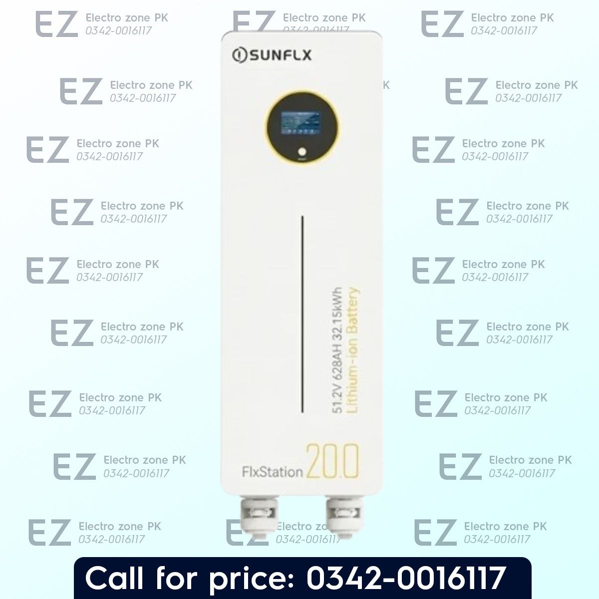 SUNFLX FlxStation 20.0 20kW 51.2V 410Ah LiFePO₄ Lithium Ion Battery for reliable solar energy storage, backup power, and efficient performance.