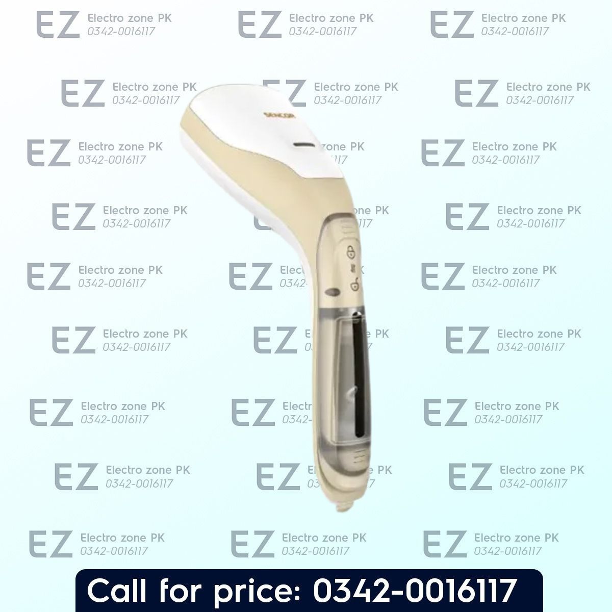 Sencor SSI 0870GD Garment Steamer with rapid heating, continuous steam output, and removable water tank for convenient wrinkle removal at Electro Zone PK.