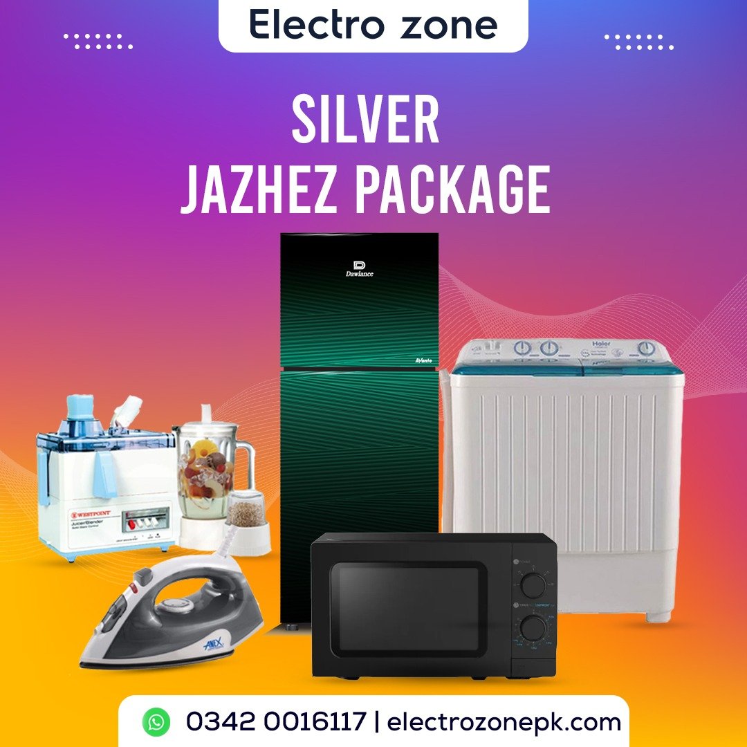 Silver Jahez Package offers essential home appliances with efficient performance and durable components at Electro Zone Pakistan with best price online!