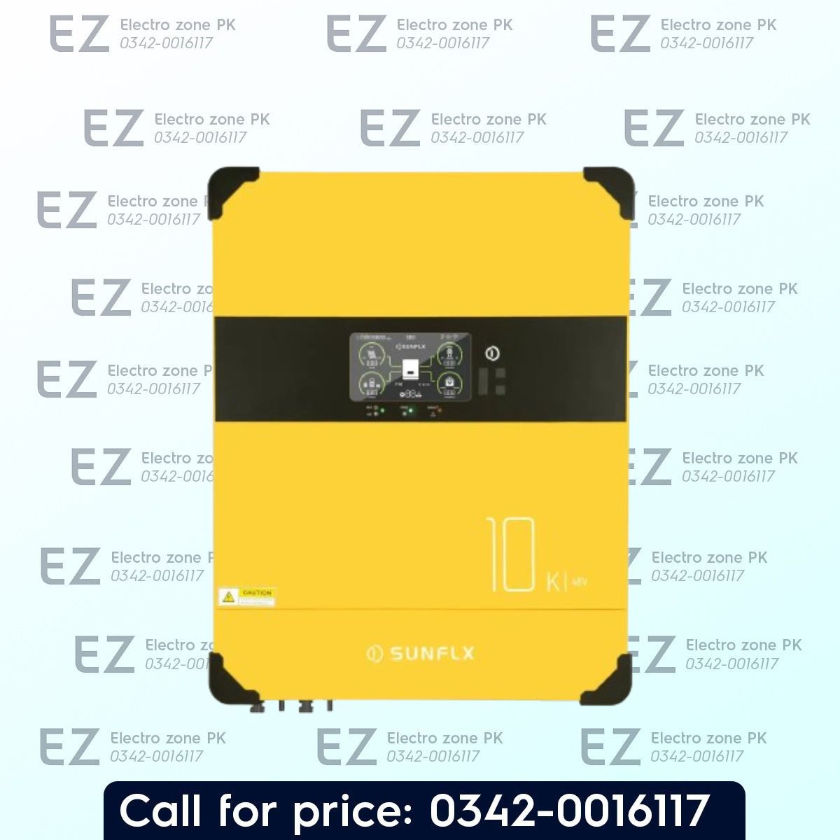 Sunflx IP21 SF 10000 Solar Storage Inverter features dual MPPT, high PV input and efficient energy management at Electro Zone Pakistan on 0% installments.