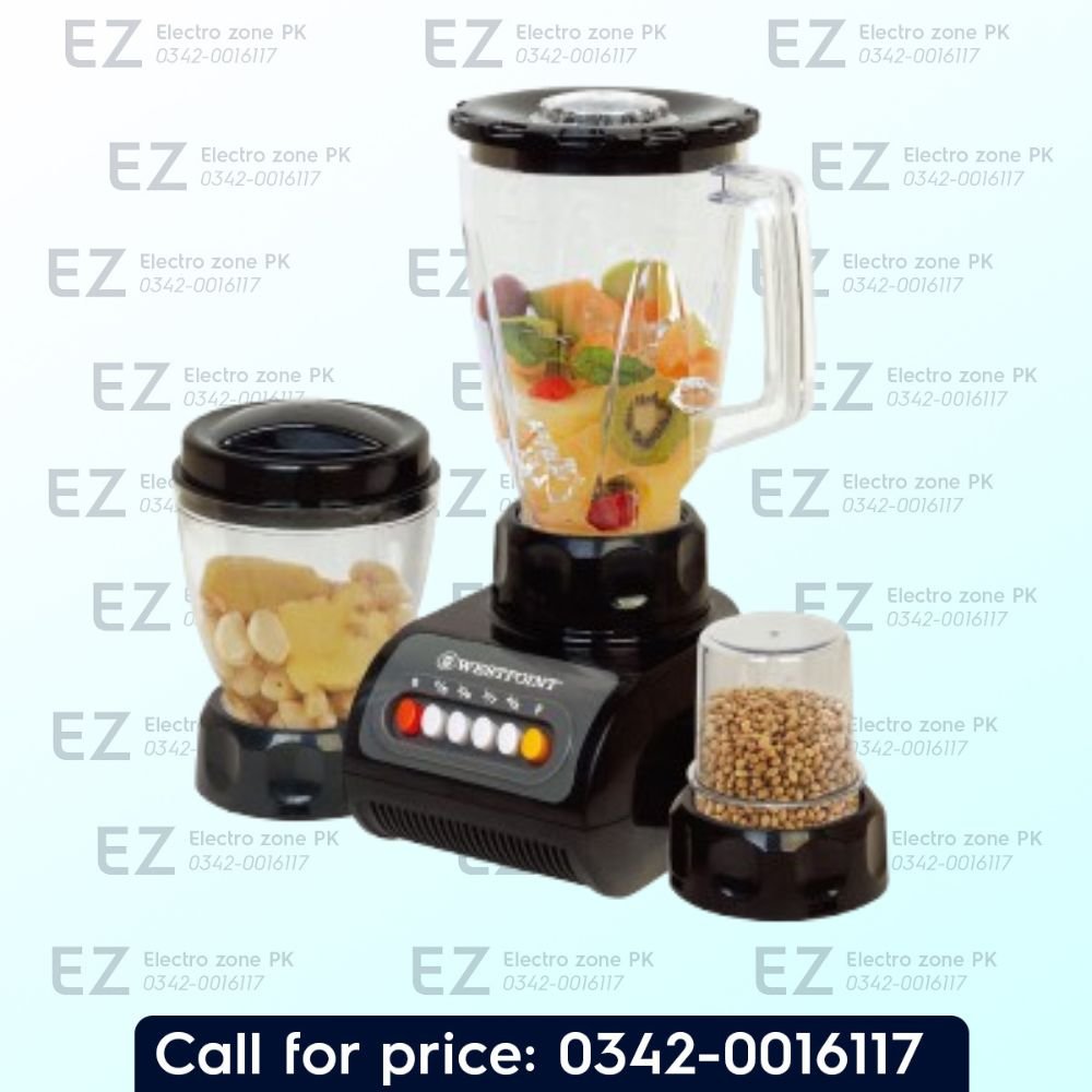 West Point WF-445 Juicer Blender 4 in 1 offers versatile juicing and blending functions, powerful performance,and convenient operation for everyday kitchen use.