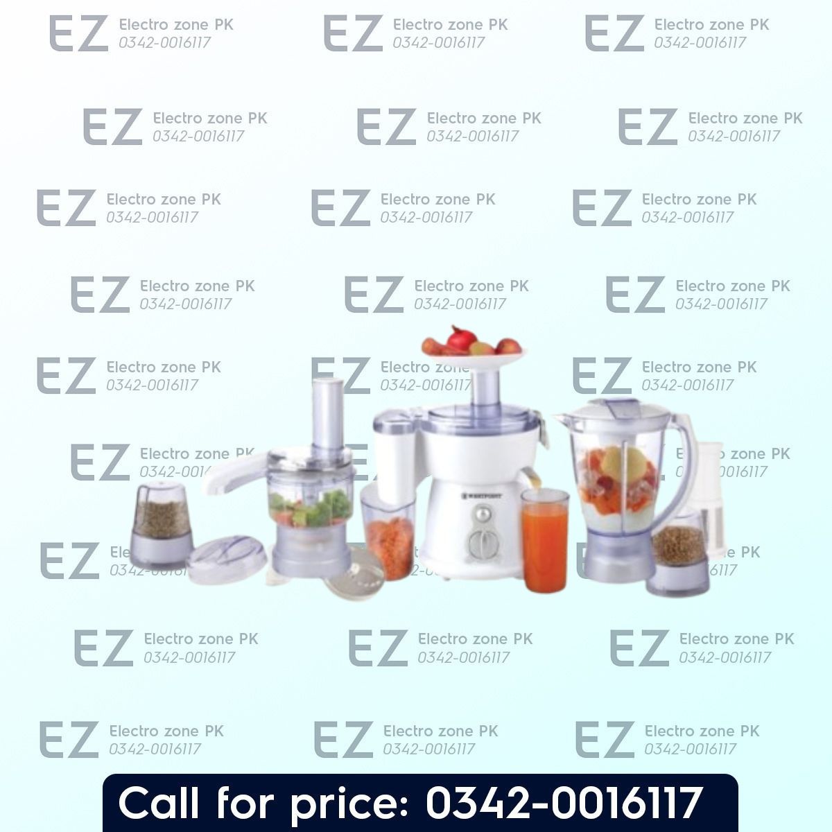 West Point WF 2805 Food Processor features powerful motor, efficient chopping, blending and slicing functions at Electro Zone Pakistan with best price now!