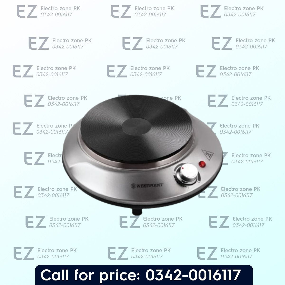 West Point WF 281 Hot Plate features efficient electric heating, adjustable temperature control and durable performance for cooking at Electro Zone Pakistan.
