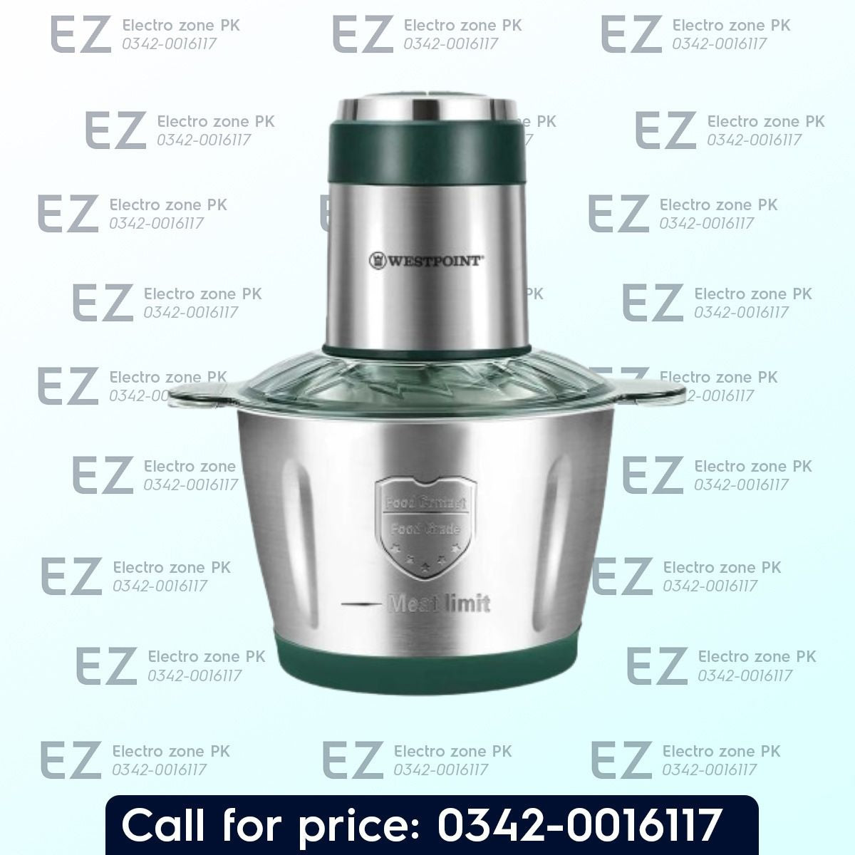 Westpoint WF 1098 Professional Chopper delivers quick chopping, powerful performance, sharp blades, and easy handling for food preparation at Electro Zone PK.