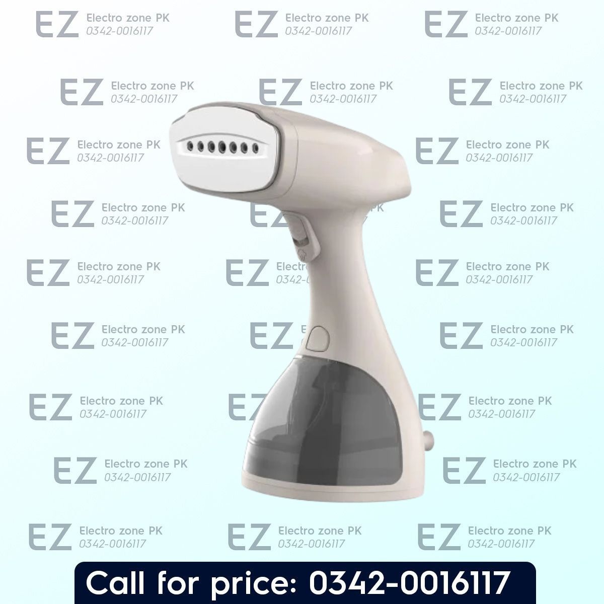 Westpoint WF 1153 Deluxe Handy Garment Steamer with 300ml water tank, 23g/min steam flow, and 2.5-bar pressure for wrinkle-free clothes at Electro Zone PK.