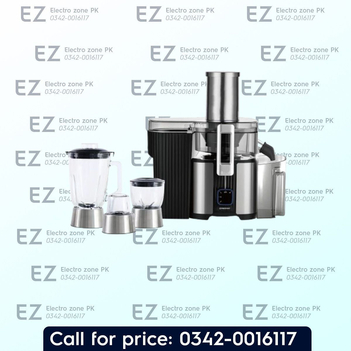 Westpoint WF 1847 Deluxe Kitchen Chef offers powerful mixing, blending, grinding, and food preparation with versatile functions for kitchen use.