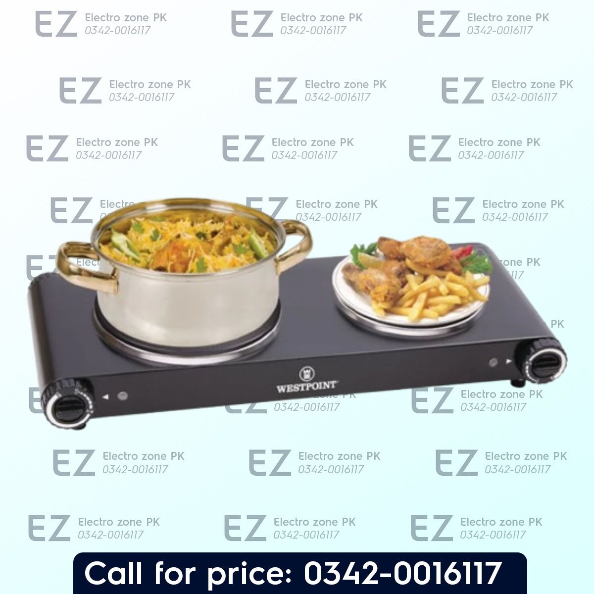 Westpoint WF 262 Deluxe Hot Plate features powerful heating, adjustable temperature control, and a durable design. Buy from Electro Zone PK today.