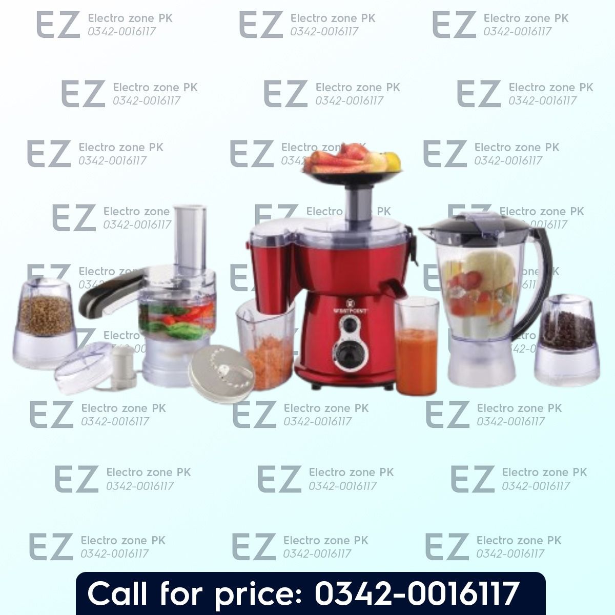 Westpoint WF 2803 Food Processor 9 in 1 offers versatile chopping, slicing, shredding, blending, and grinding functions for convenient everyday kitchen use.