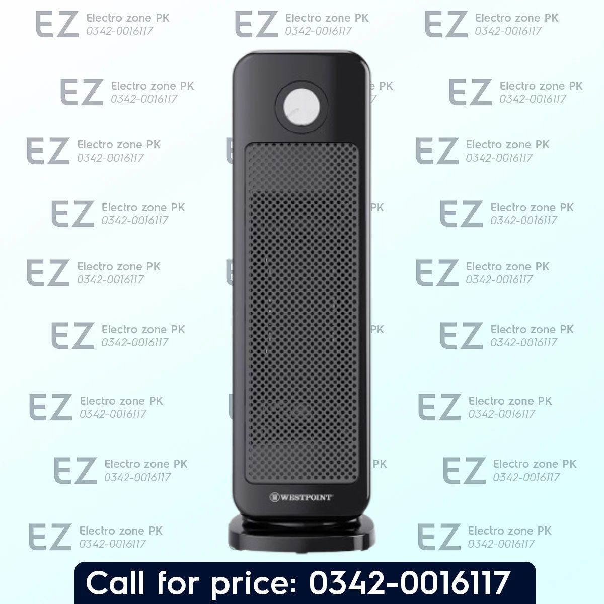 Westpoint WF 4307 Electric Fan Heater features 1000W and 2000W heating modes, PTC ceramic technology, adjustable thermostat, and oscillation for even warmth.