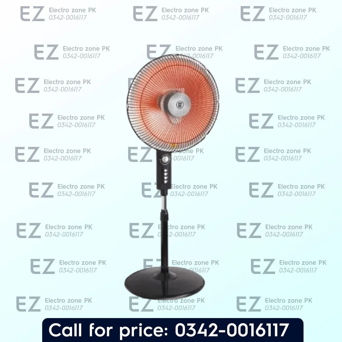 Westpoint WF 5307 Deluxe Sun Heater with 500W/1000W heat settings, adjustable height, and overheat protection. Check price in Pakistan at Electro Zone PK.