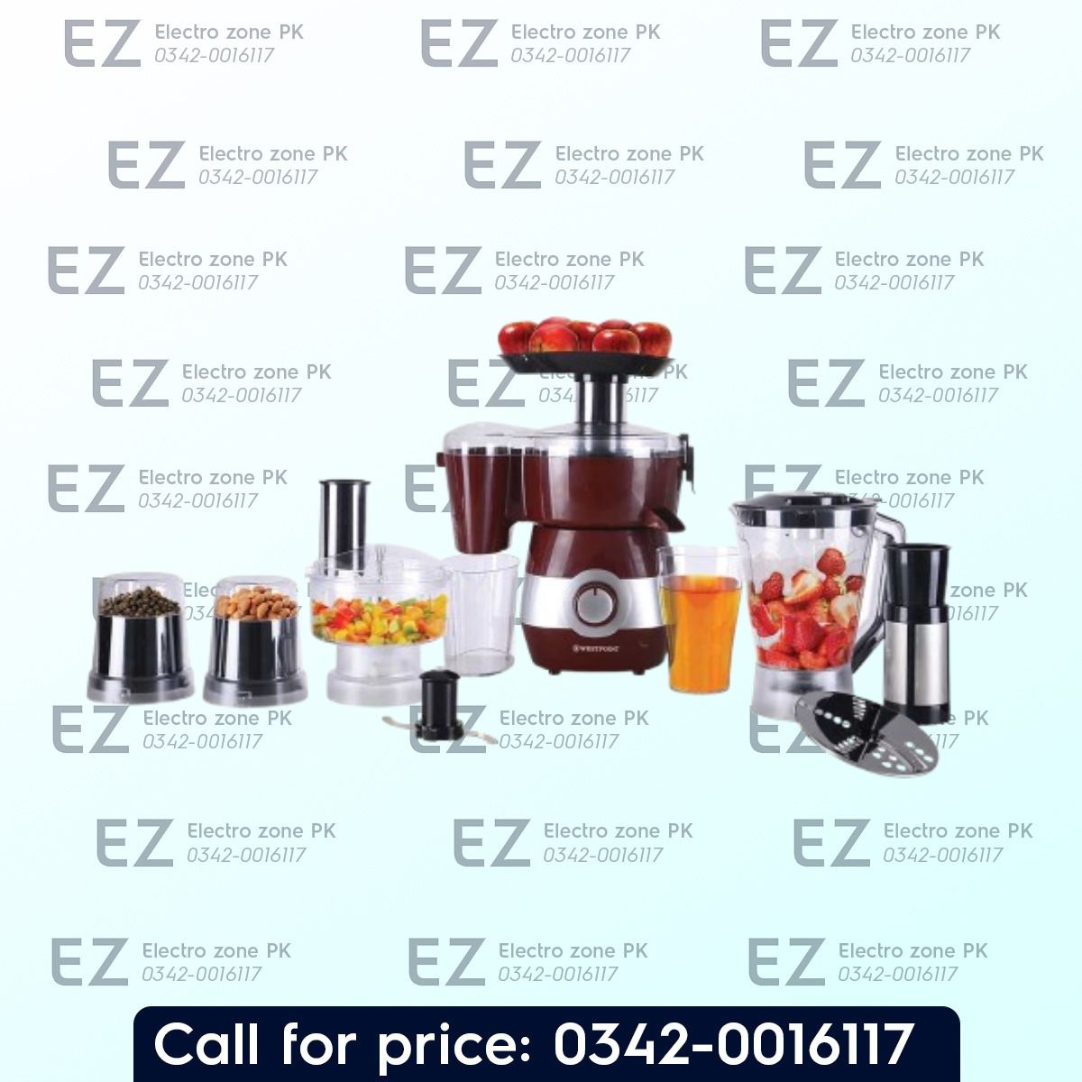 Westpoint WF 5806 Food Processor 9 in 1 offers versatile chopping, slicing, shredding, blending, and grinding for easy meal preparation from Electro Zone PK