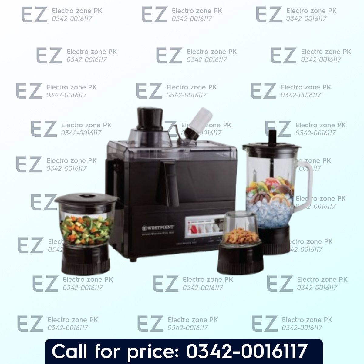Westpoint WF 8814 Deluxe Juicer Blender offers powerful juicing, smooth blending, sharp stainless steel blades, and easy operation for everyday kitchen use.