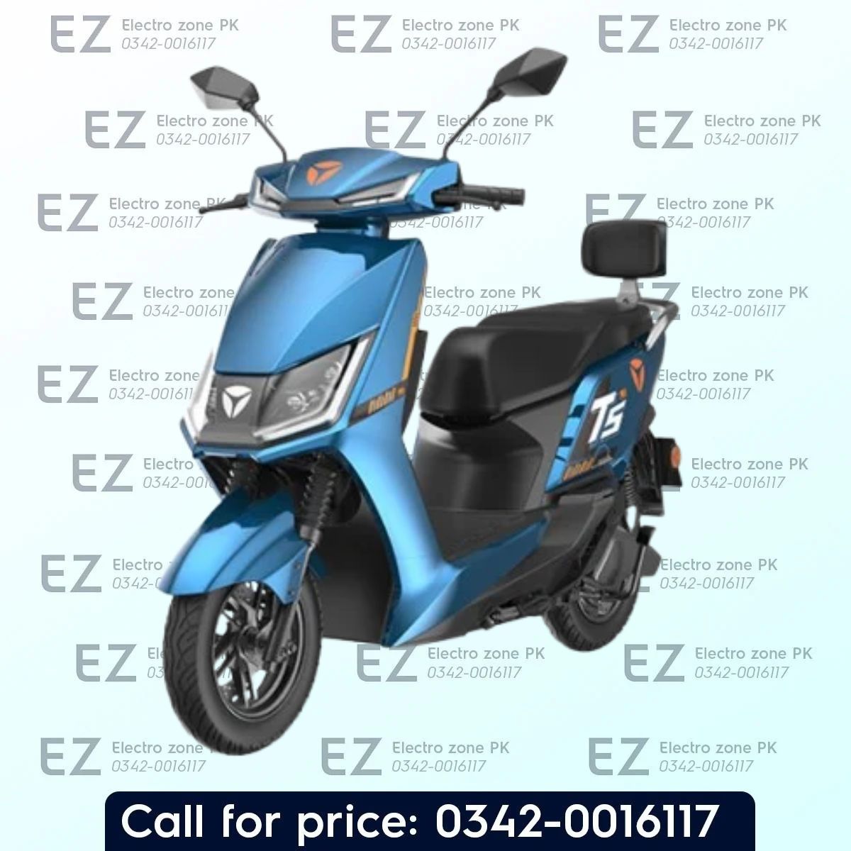Yadea T5L Electric Scooter with 72V 30Ah LFP battery, 80–100km range, and 5.5-hour charging time. Check the electric scooter price in Pakistan at Electro Zone PK.
