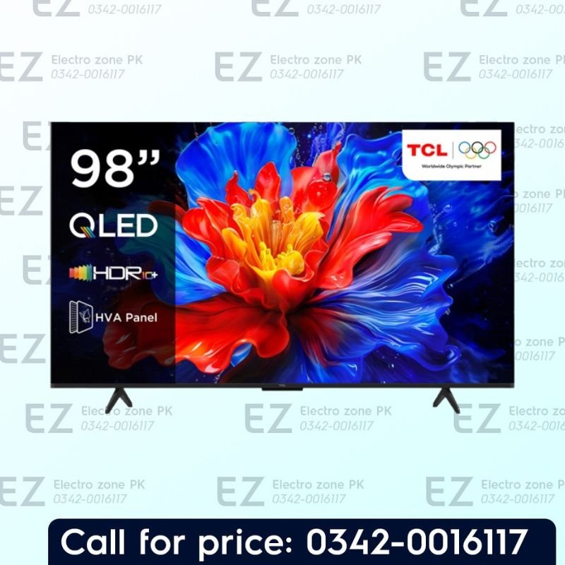 TCL 98 Inch 98P8K 4K QLED Google TV – 144Hz Refresh Rate (Latest 2026 Model)